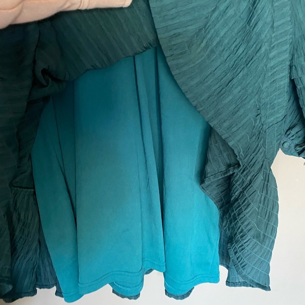 ANTHROPOLOGIE x MARE MARE Boho Anne Tiered Peasant Tunic Green Dress Size Small - Picture 6 of 7